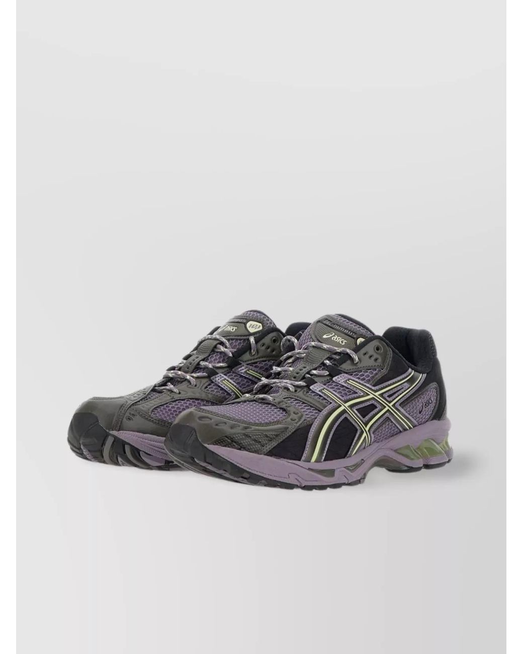 Asics Gray Mesh Low-Top Sneakers