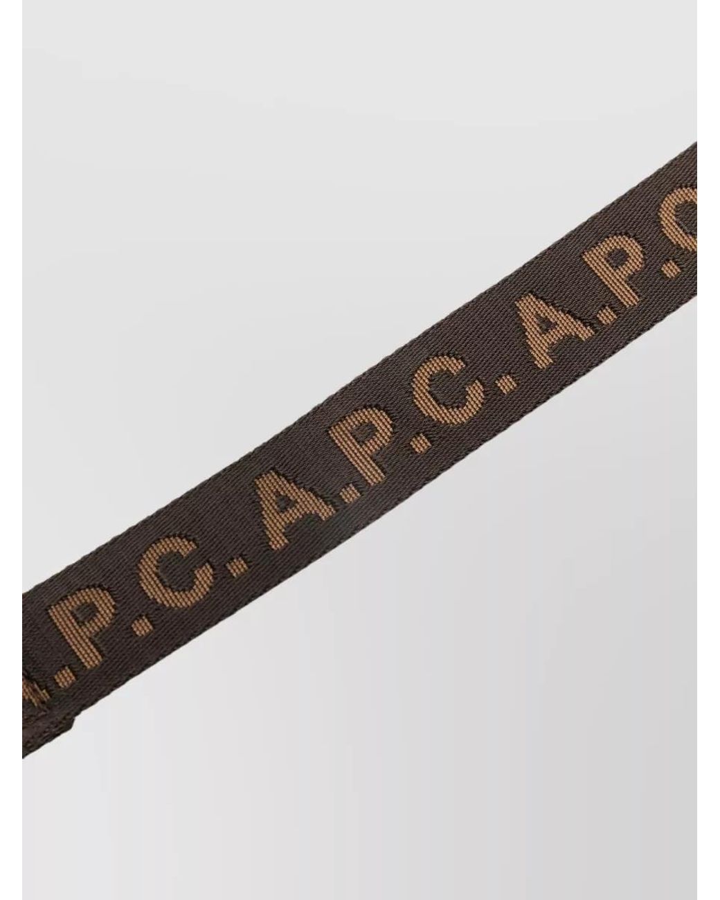 A.P.C. Black Logo-Print Nylon Leash
