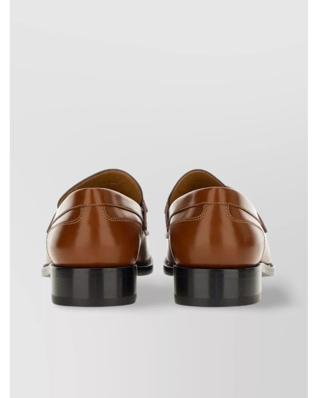 Rene Caovilla Brown Leather Loafers