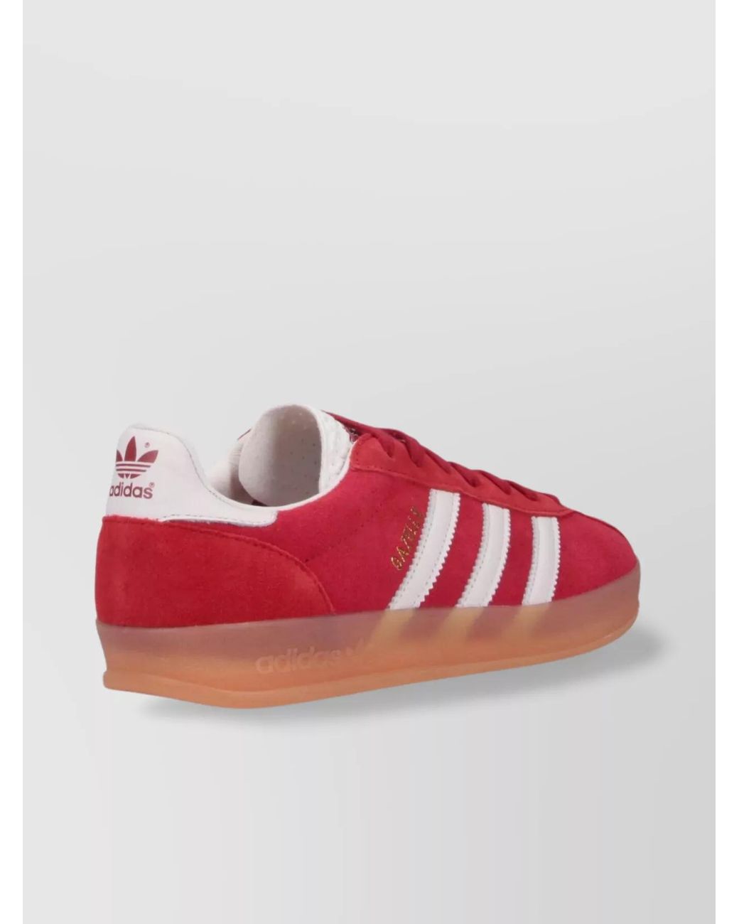 Adidas Red Leather Low Top Sneakers for men