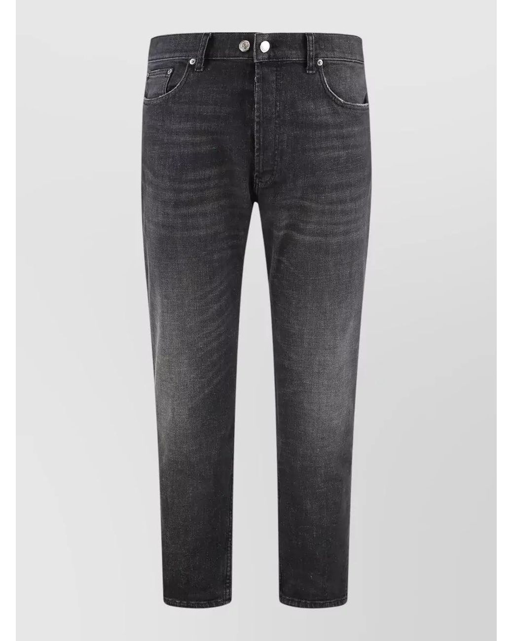 Department 5 Gray Denim Relaxed-Fit Jeans for men