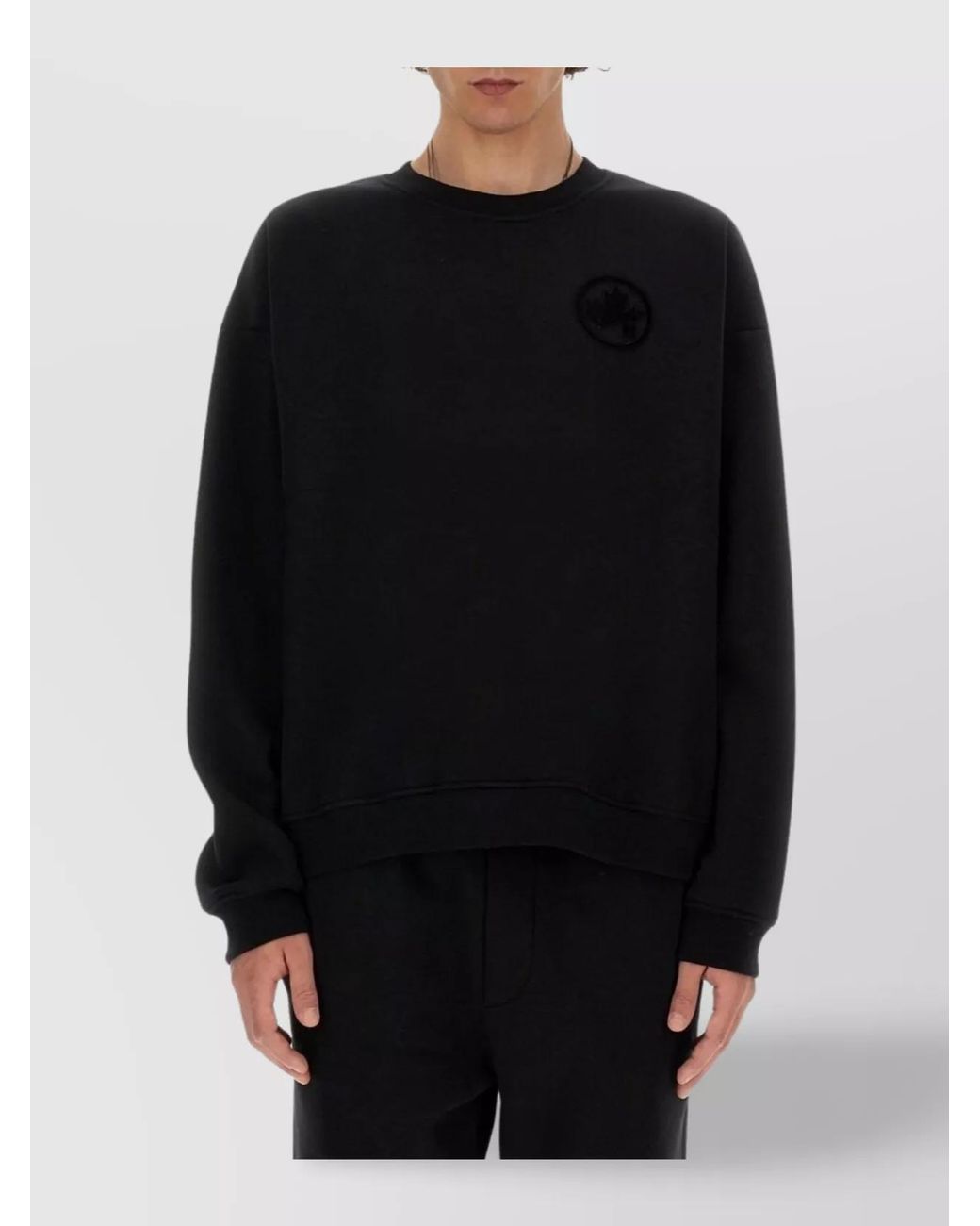 DSquared² Black Relaxed-Fit Sweatshirt for men