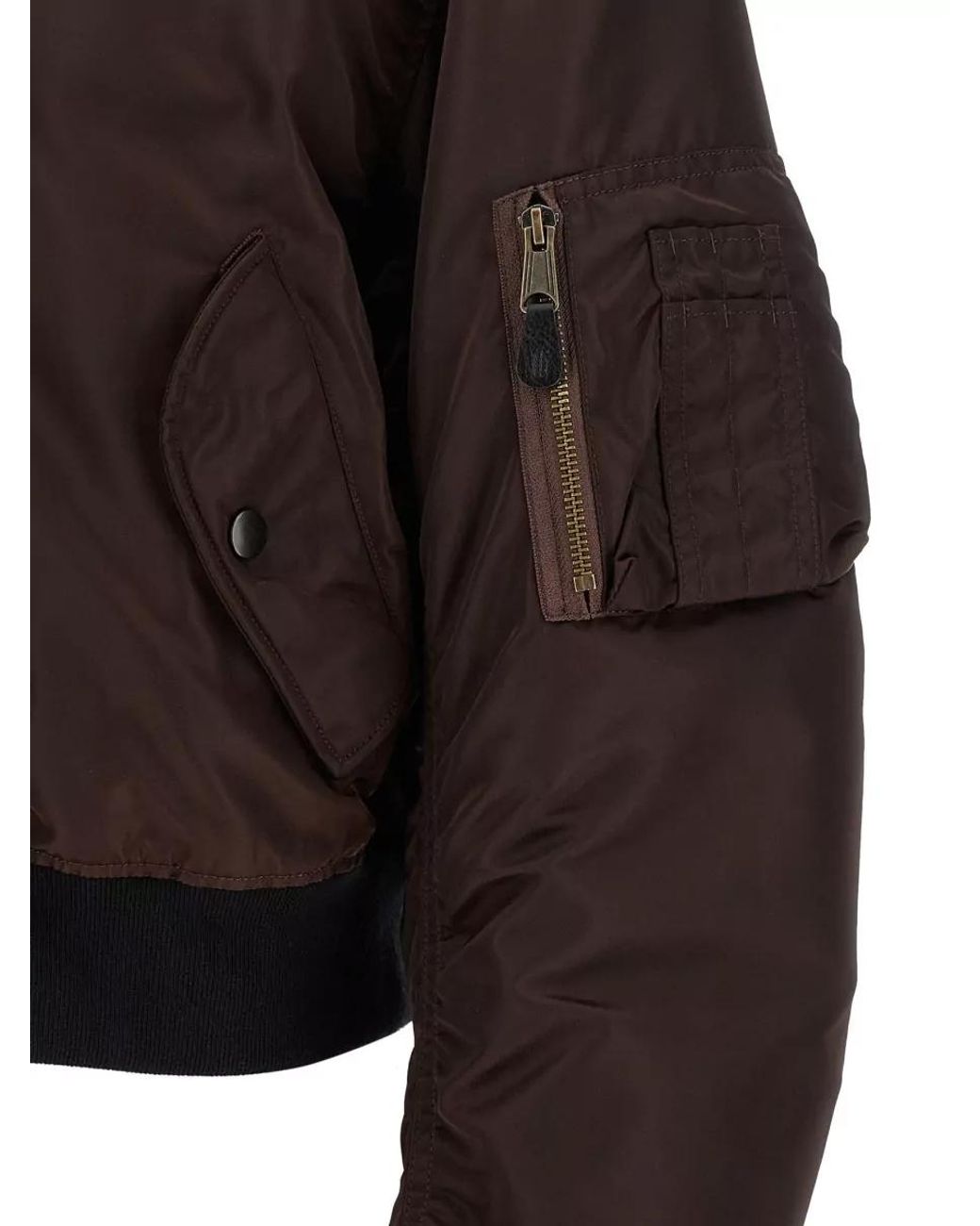 Maison Margiela Black Reversible Quilted Bomber Jacket