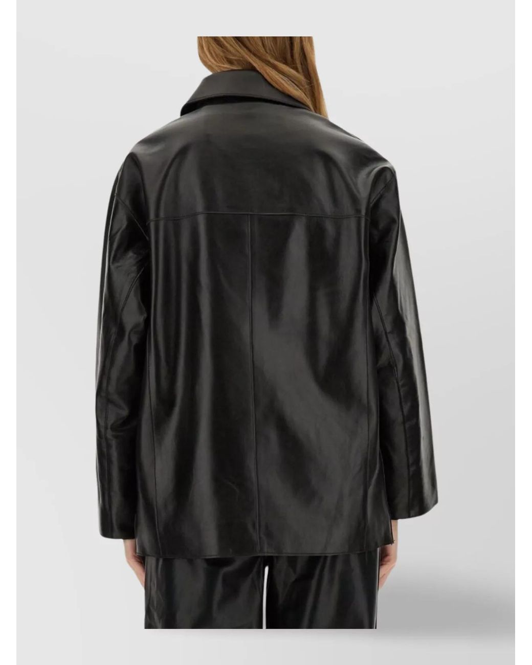 Stand Studio Black Leather Jacket