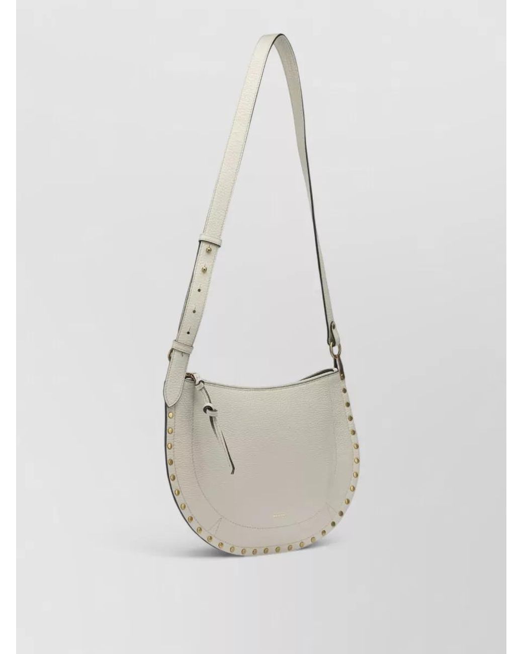 Isabel Marant Natural Oskan Soft Zip Medium Shoulder Bag