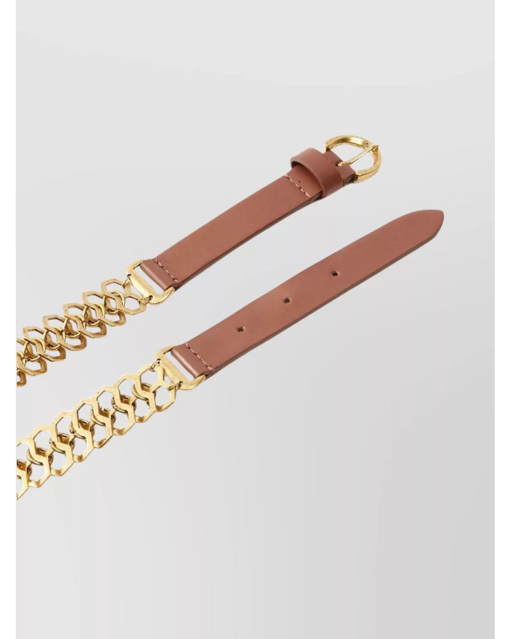 Pinko Multicolor Leather Chain Belt