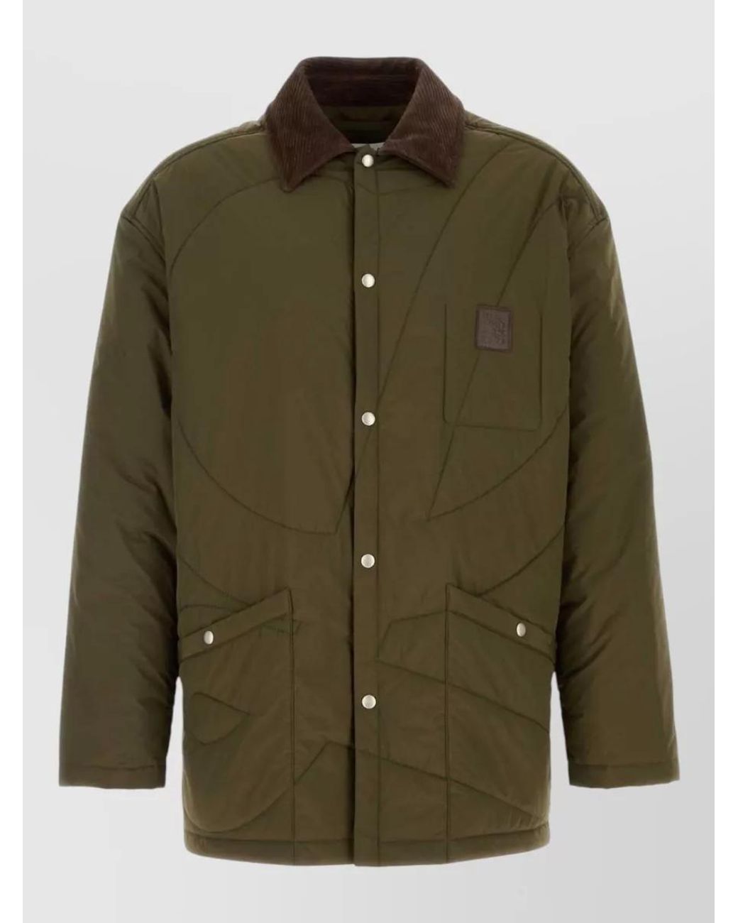 Loewe Green Quilted Puffer Jacket for men