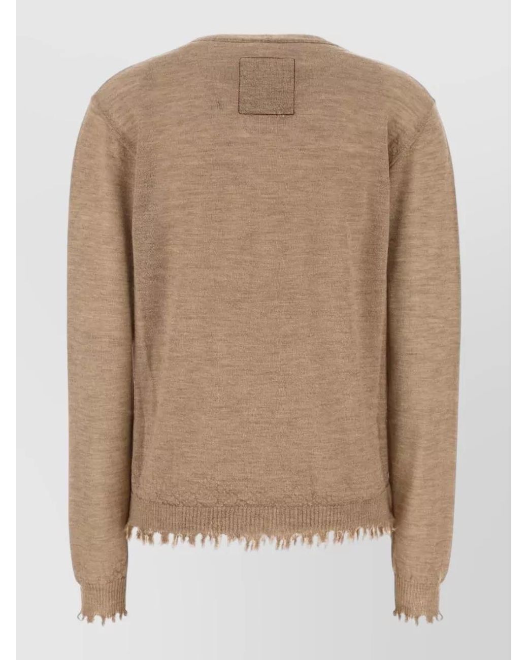 Uma Wang Natural Cashmere Crewneck Cardigan