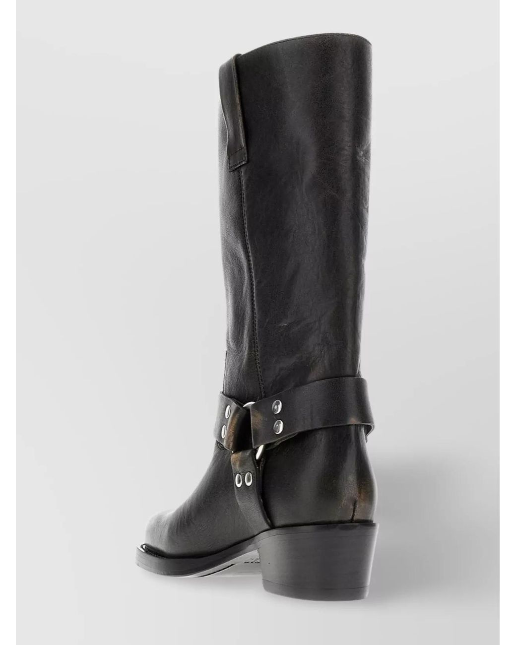 Paris Texas Black Leather Ankle Boots