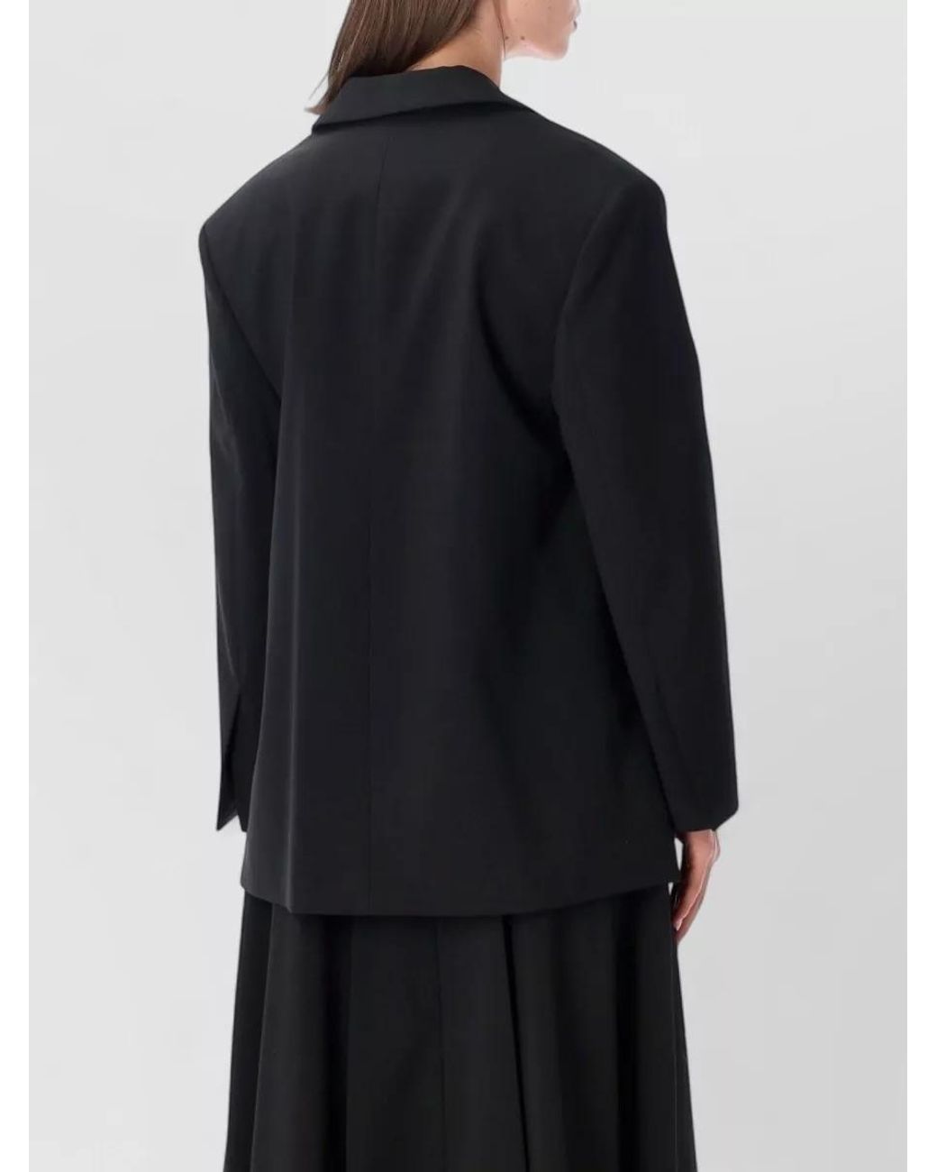 By Malene Birger Black Single-Breasted Blazer
