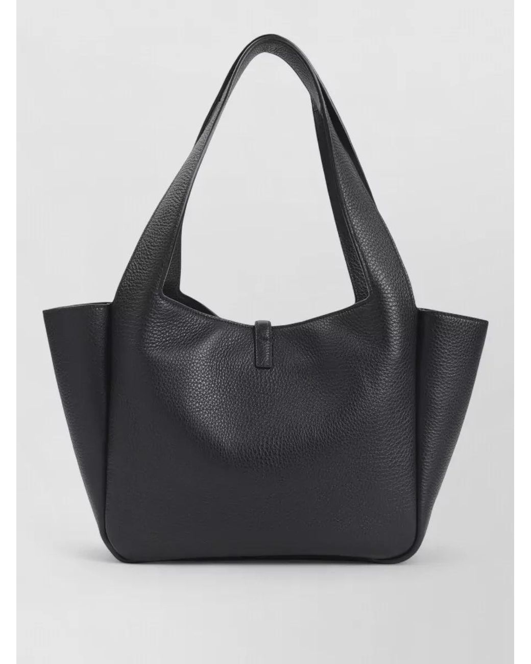 Saint Laurent Black Le 5 À 7 Bea Small Leather Tote Bag