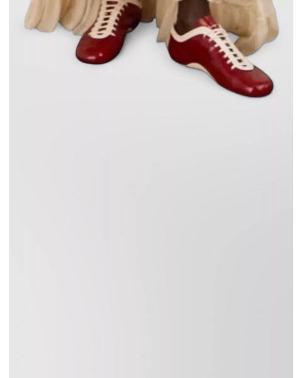 Dries Van Noten Red Leather Lace-Up Shoes