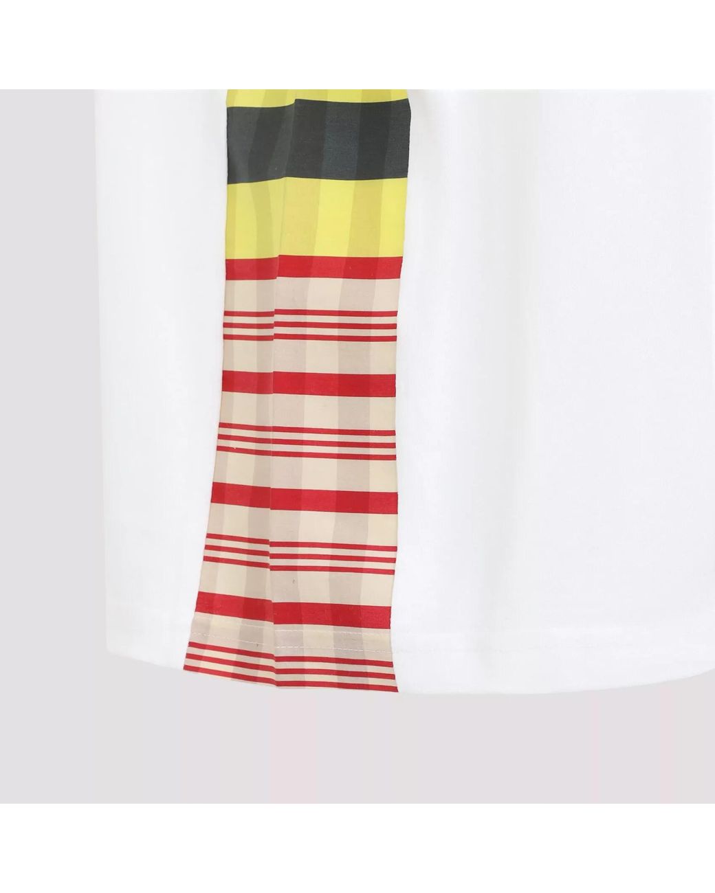 Bottega Veneta White Silk-Blend Checked T-Shirt for men
