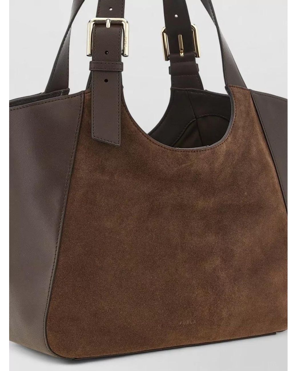Furla Brown Na Leather Shoulder Bag