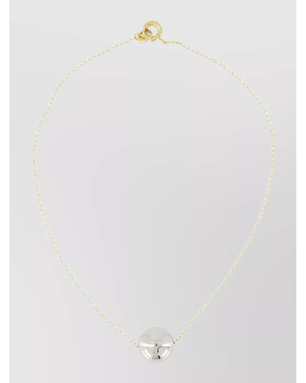 Isabel Marant White Long Metal Necklace