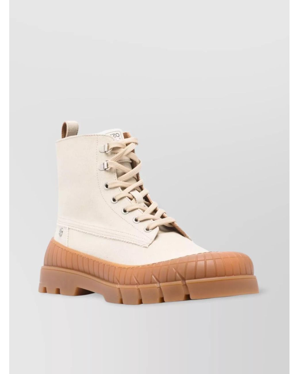 KENZO Natural Cotton Ankle Boots for men