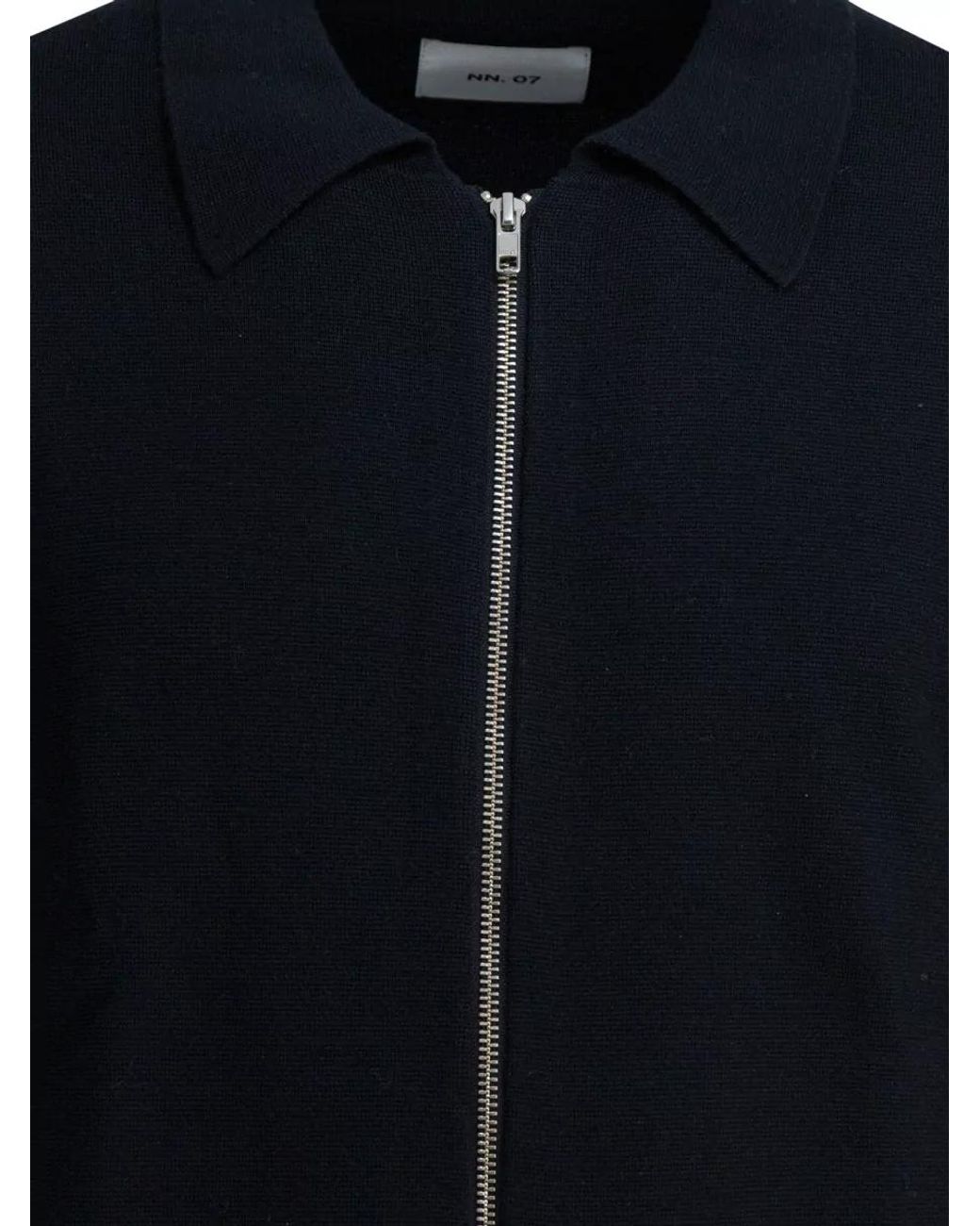NN07 Blue Wool Zip Jacket for men