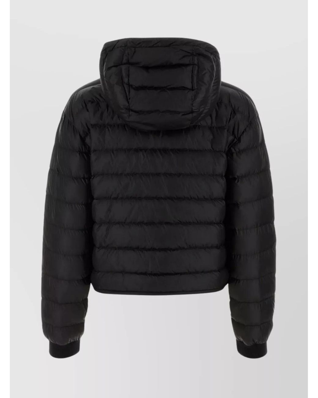 Palm Angels Black Down Hooded Puffer Jacket