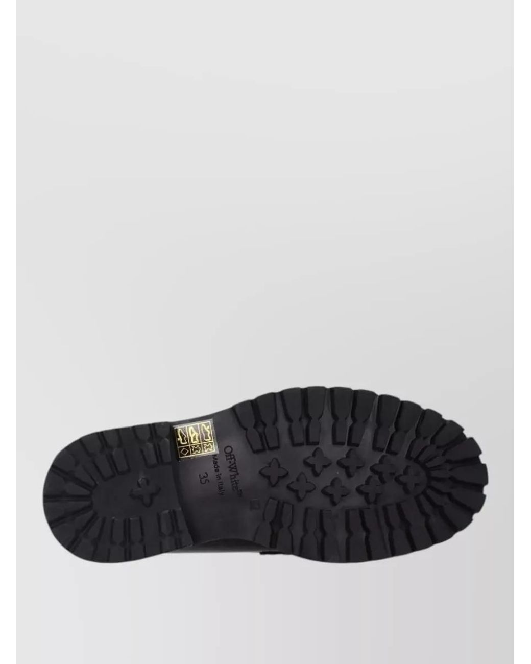 Off-White c/o Virgil Abloh Black Leather Slip-On Loafers