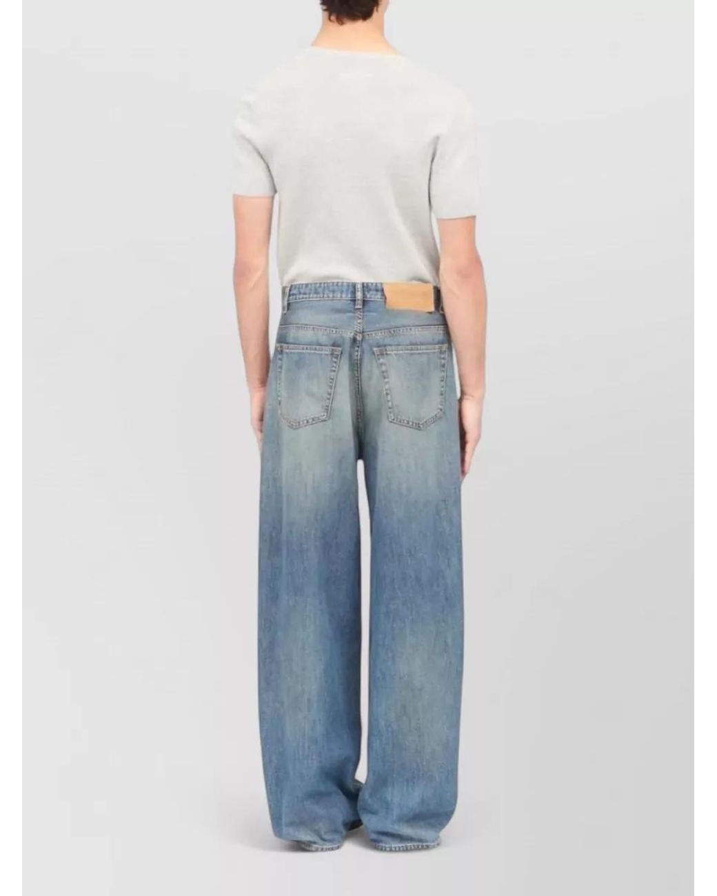 MM6 by Maison Margiela Blue Denim Wide-Leg Jeans for men