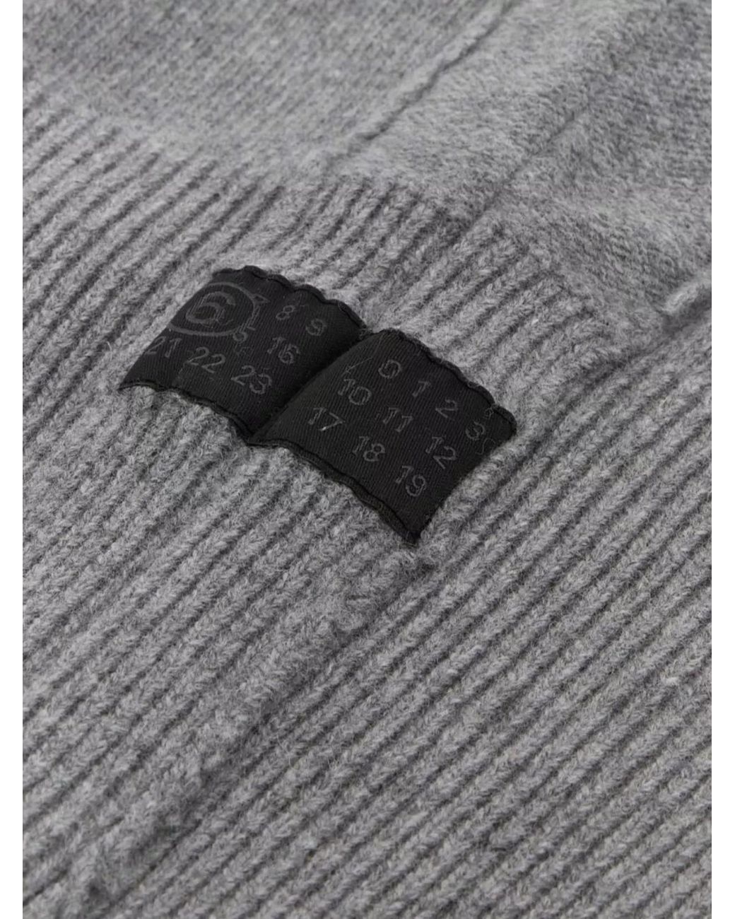 MM6 by Maison Margiela Gray Wool Blend Balaclava