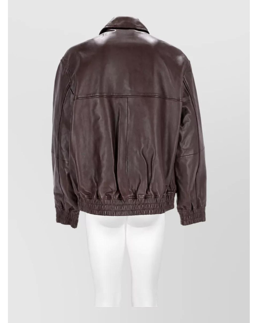 Studio Nicholson Brown Lamb Leather Coat for men