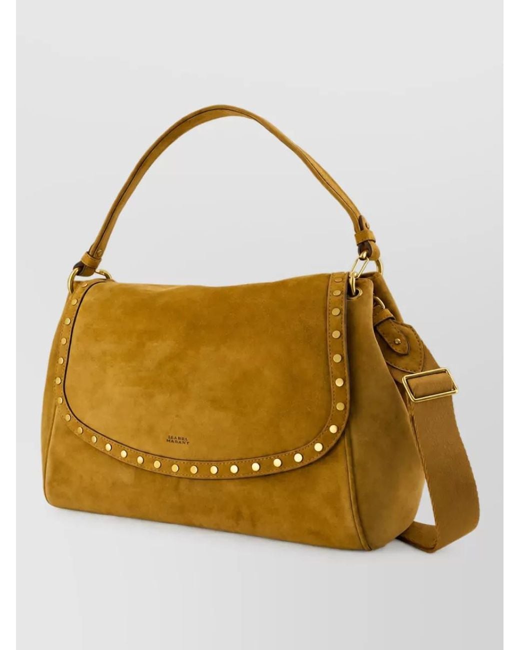 Isabel Marant Yellow Chany Xl Leather Shoulder Bag