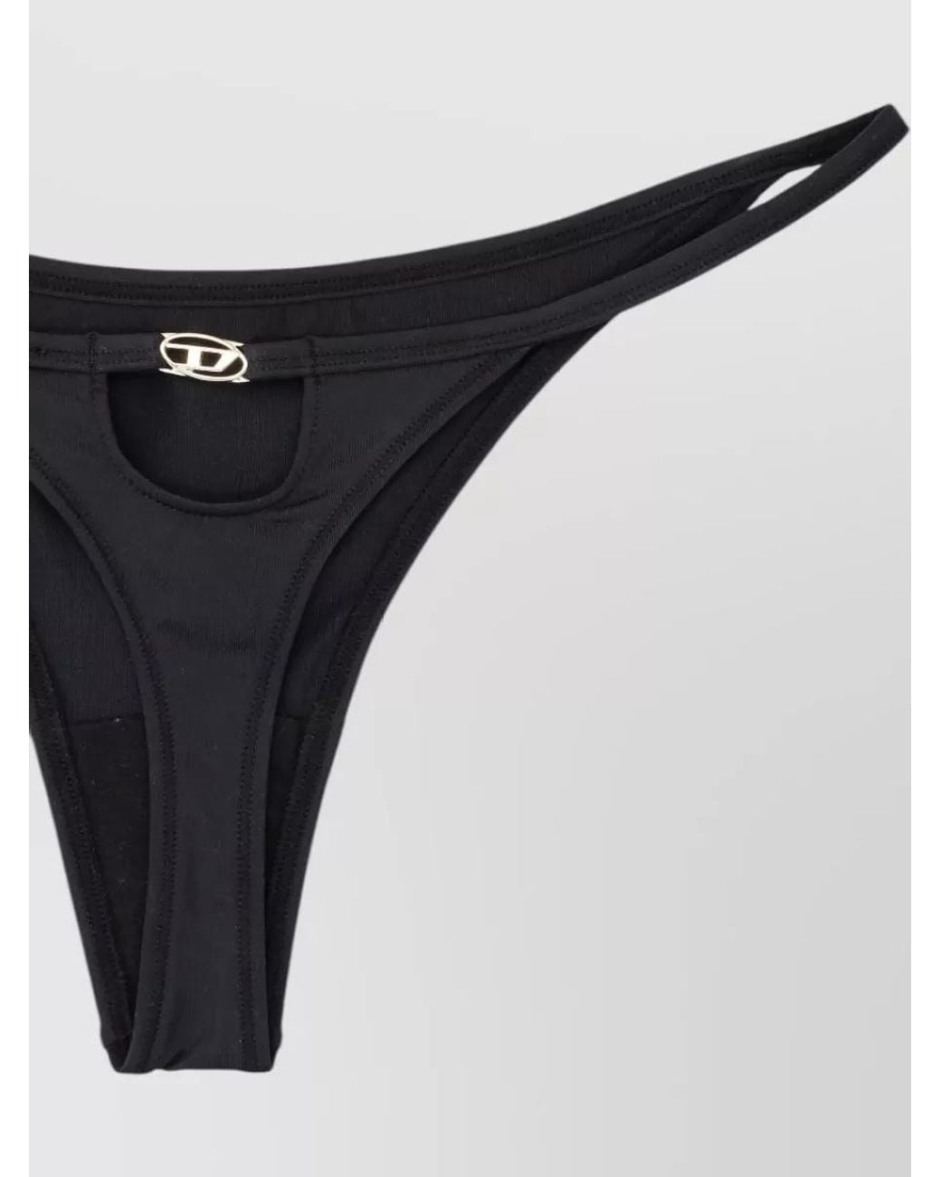 DIESEL Black Cutout Low-Rise Bikini Briefs