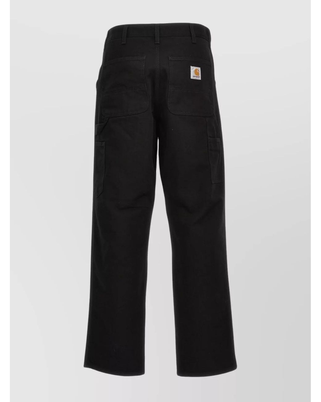 Carhartt Black Organic Cotton Relaxed-Fit Straight-Leg Trousers for men