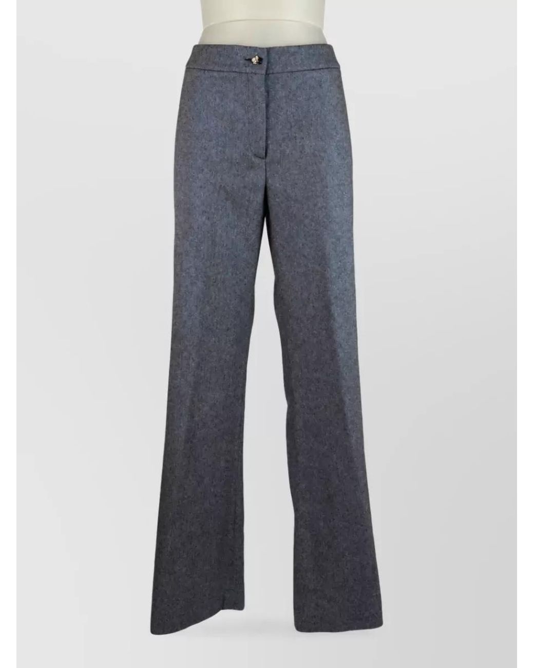 Genny Blue Tailored Suit Trousers