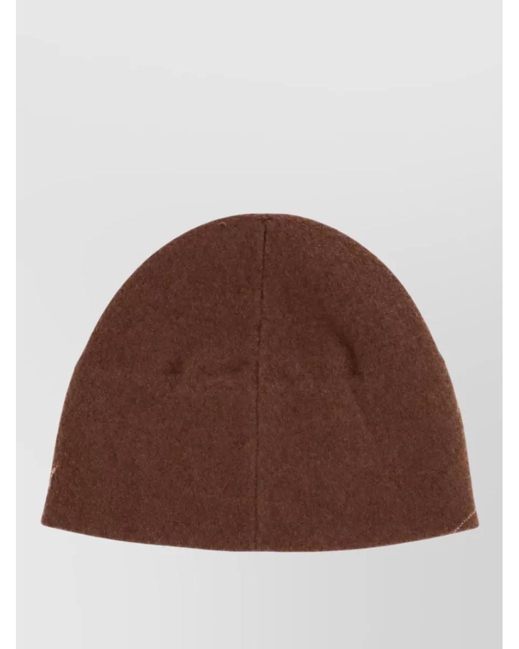 Jacquemus Brown Cashmere Wool Knit Beanie