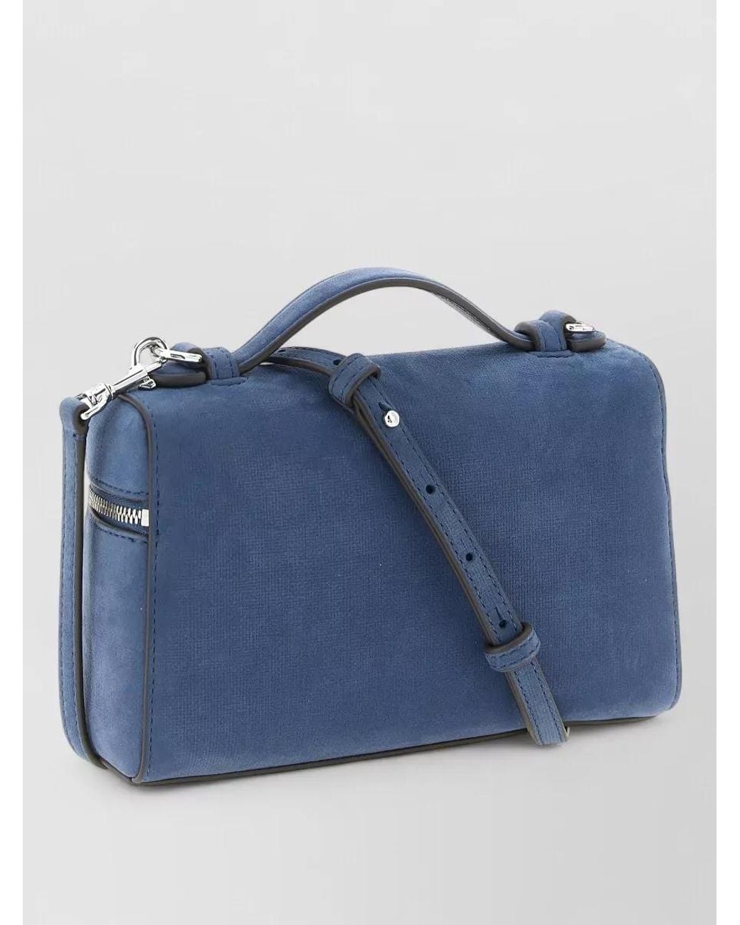Tory Burch Blue Romy Leather Cross-Body Bag