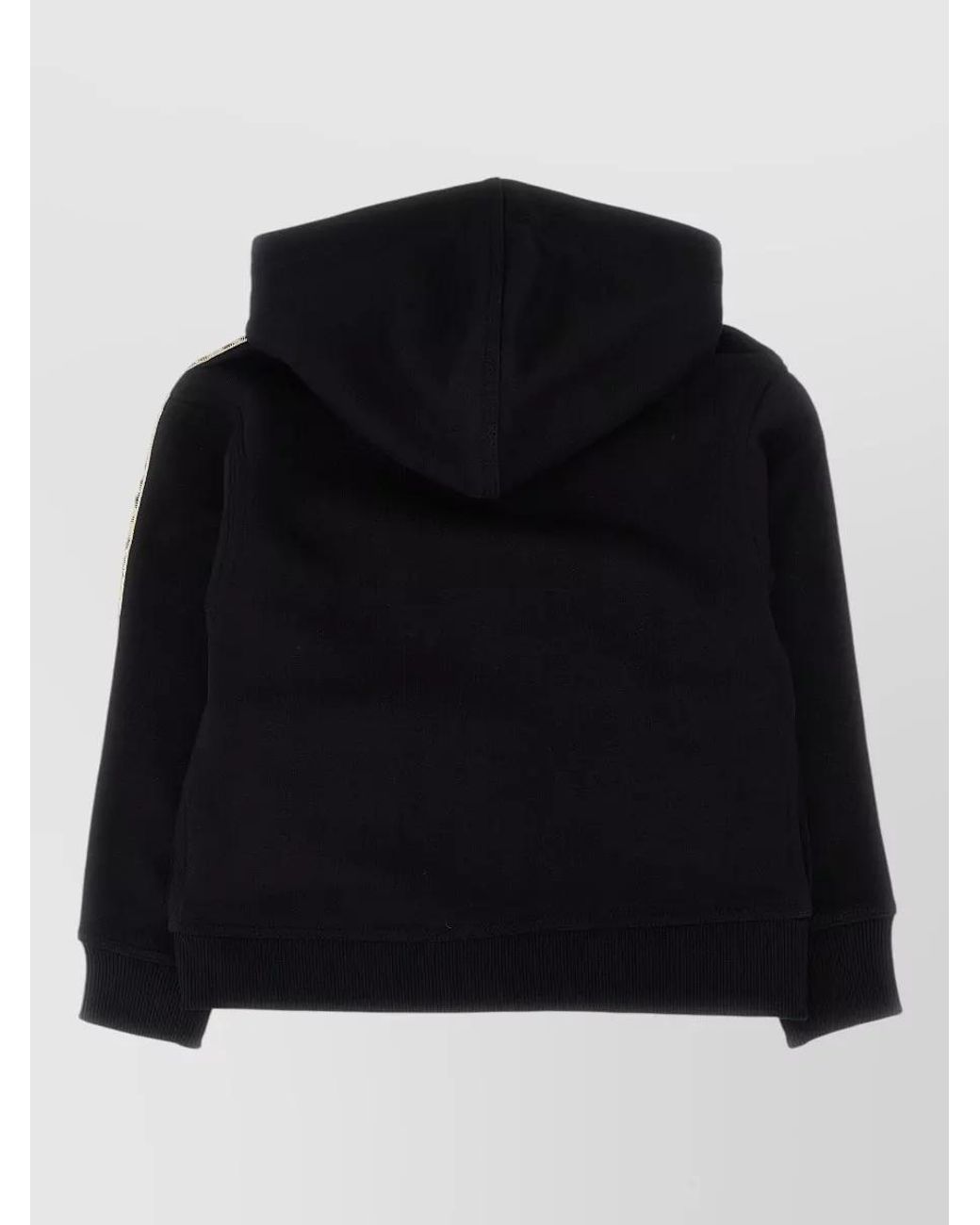 Burberry Black Cotton Hooded Zip Hoodie