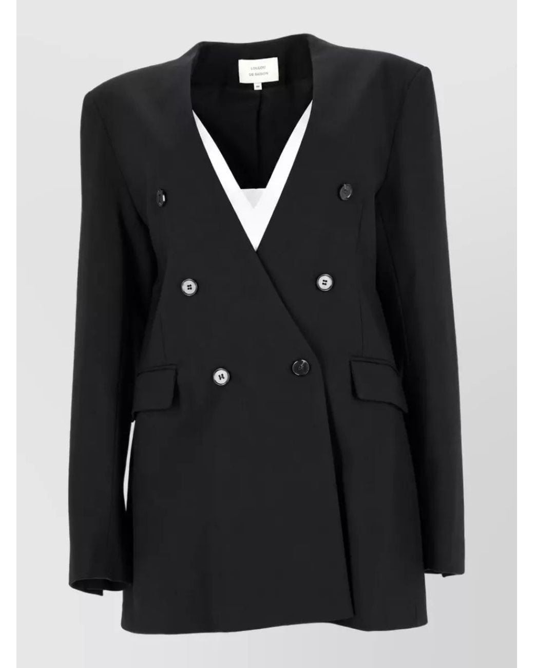 Loulou de Saison Black Virgin Wool Blazer
