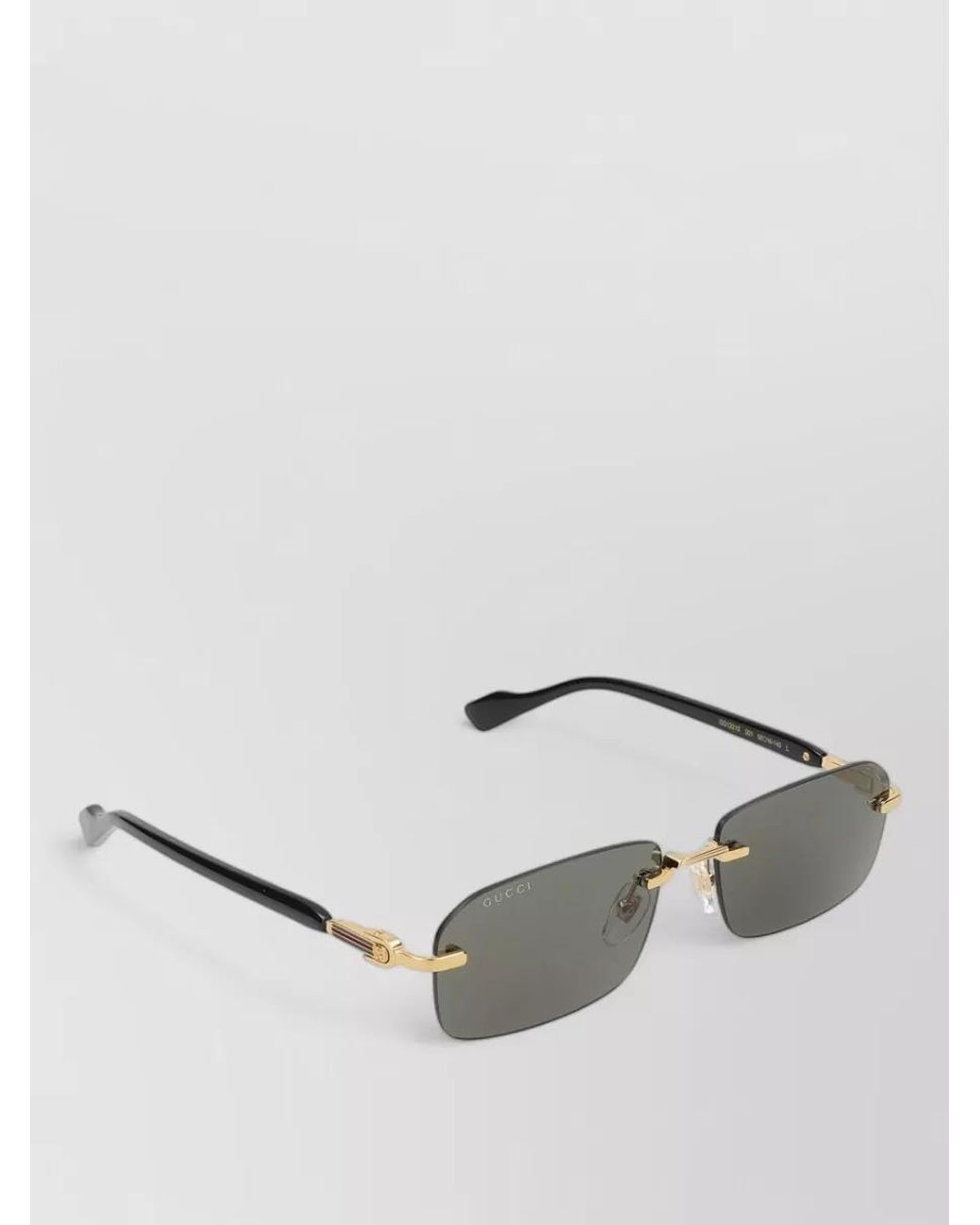 Gucci Gray Metal Sunglasses for men