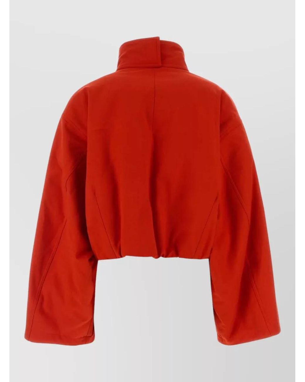 Alaïa Red Cotton Bomber Jacket