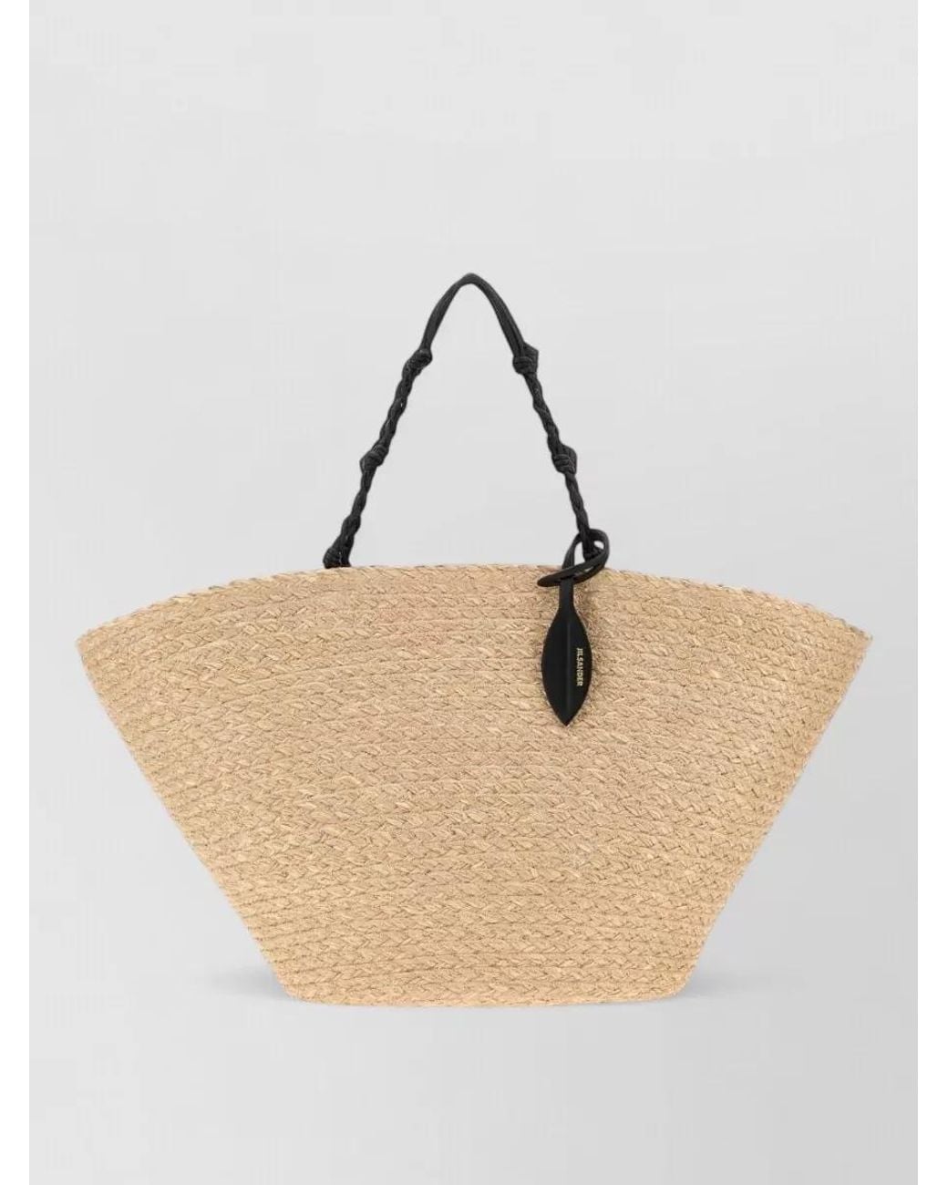 Jil Sander Natural Tangle Large Raffia Beach Bag