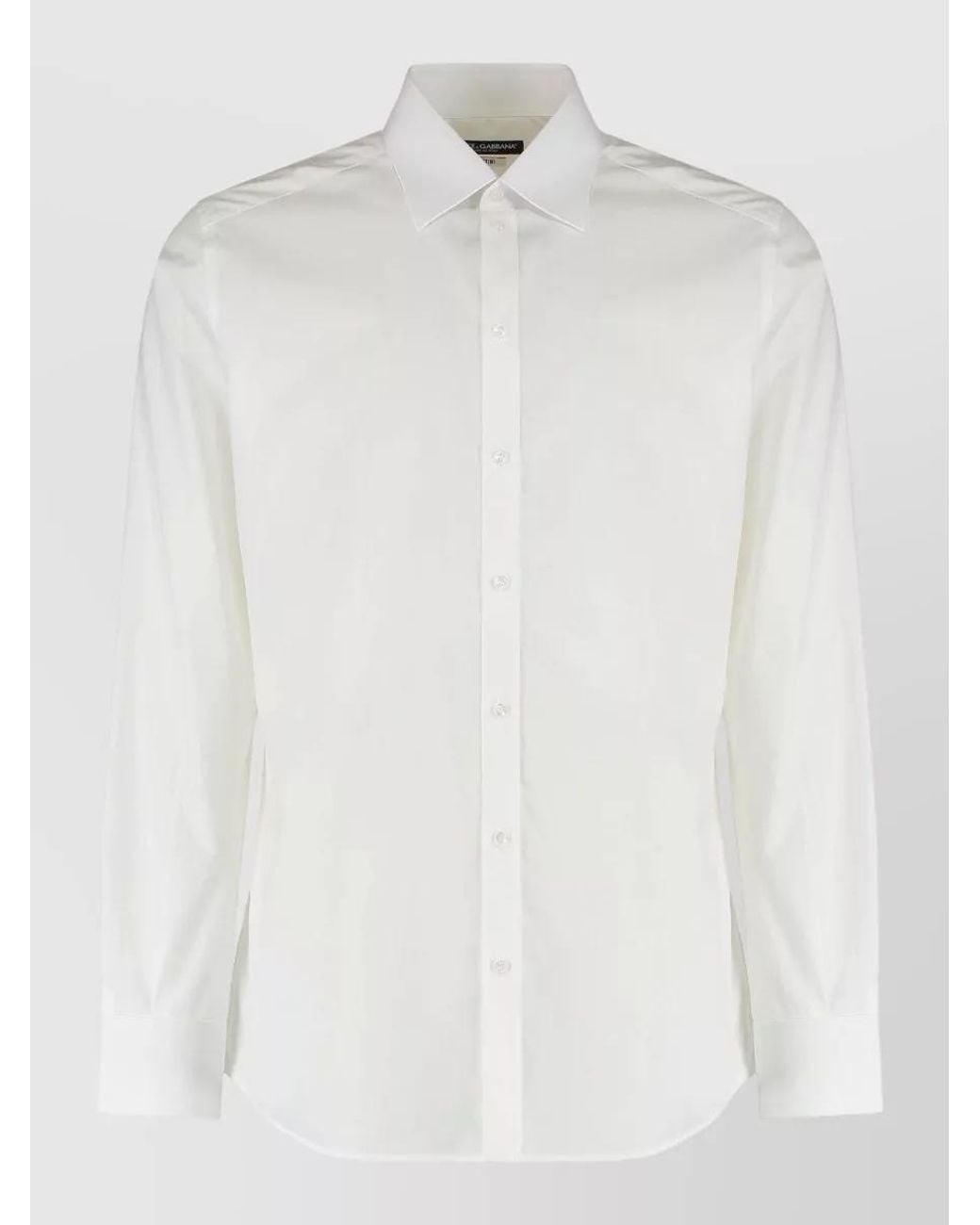 Dolce & Gabbana White Cotton Shirt for men