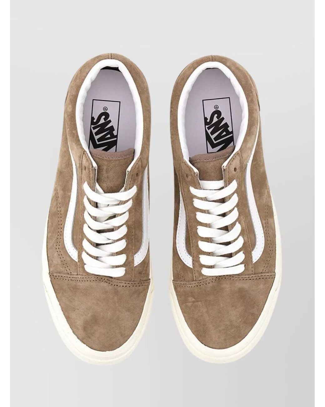 Vans Natural Leather Low-Top Sneakers
