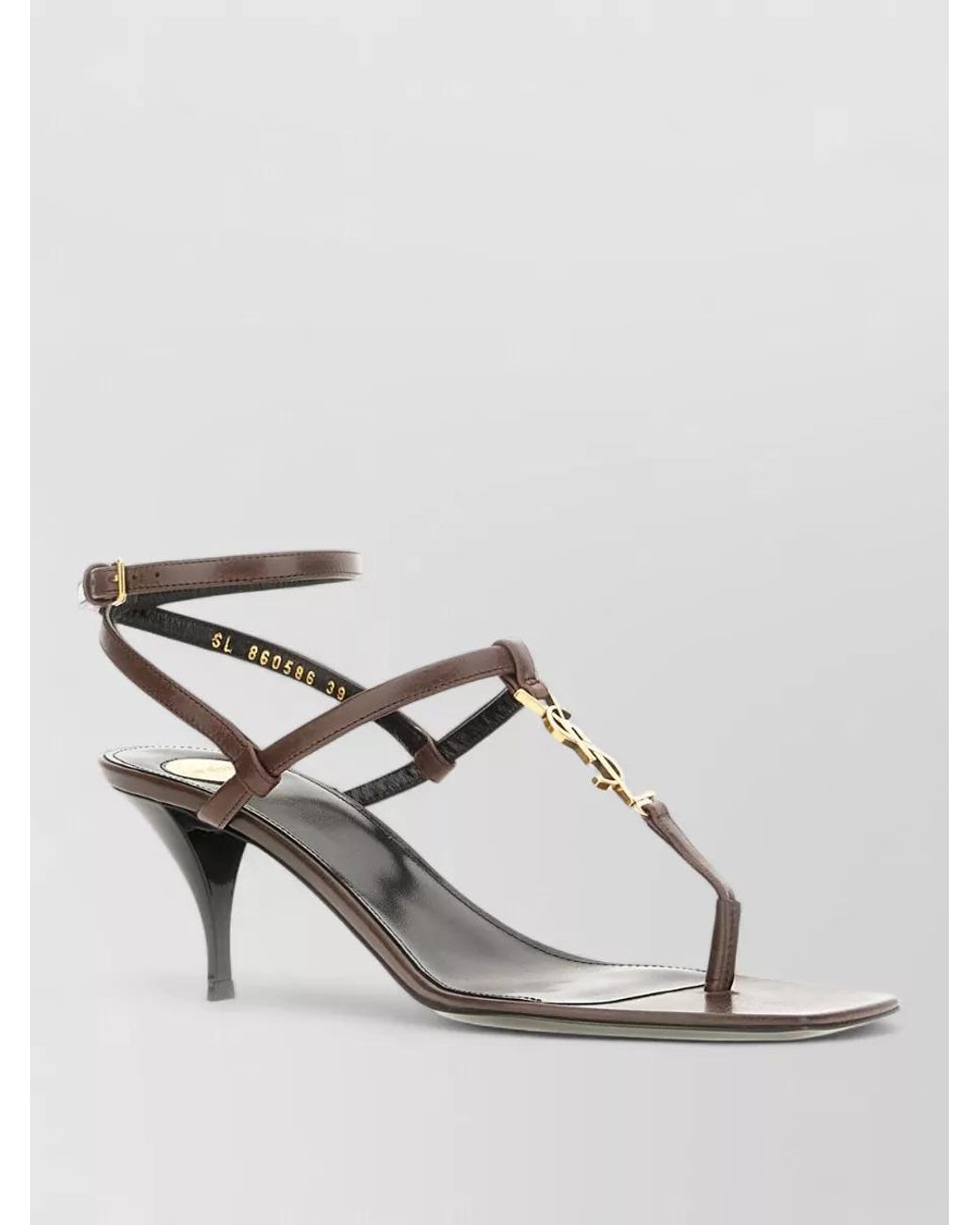 Saint Laurent Metallic Leather Sandals