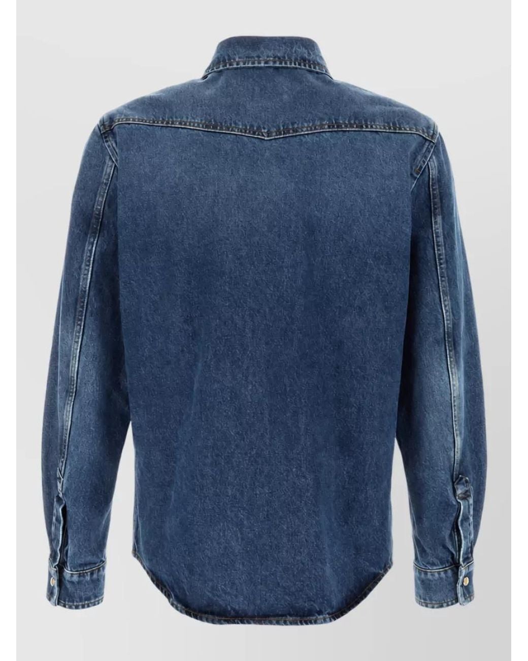 Moncler Blue Denim Shirt for men