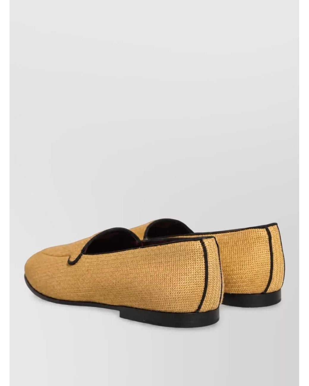 Dolce & Gabbana Natural Leather Slip-On Loafers for men