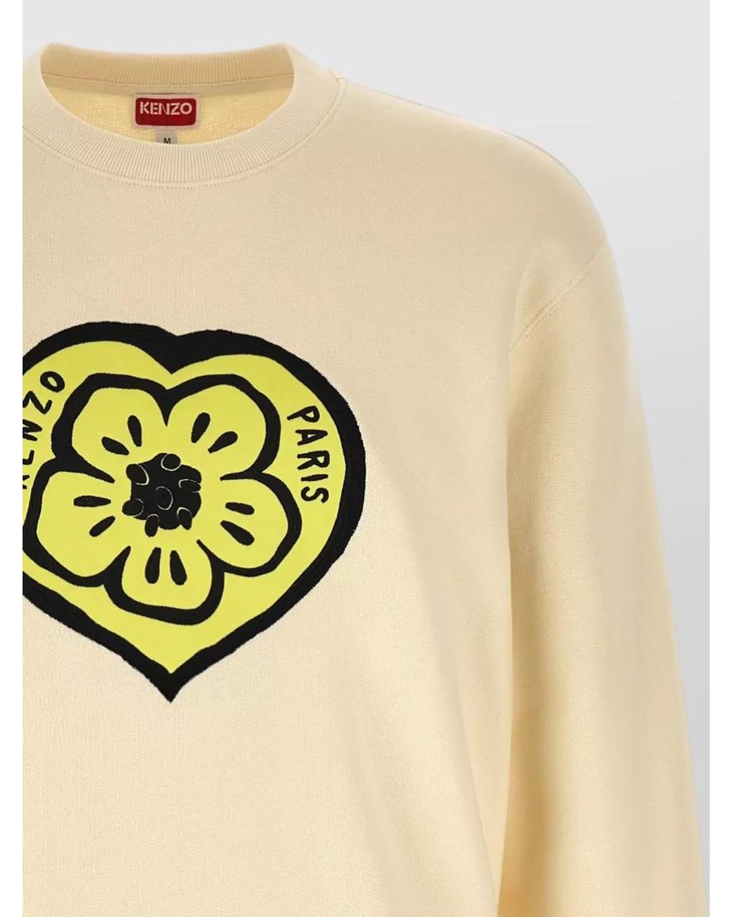 KENZO Natural Cotton Crew-Neck Long-Sleeve Sweatshirt for men