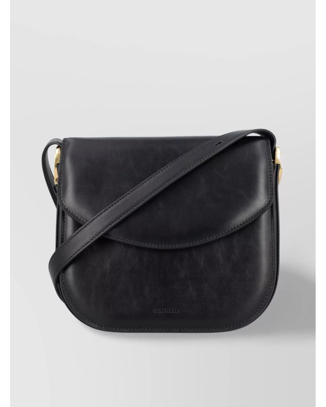 Jil Sander Black Leather Crossbody Bag