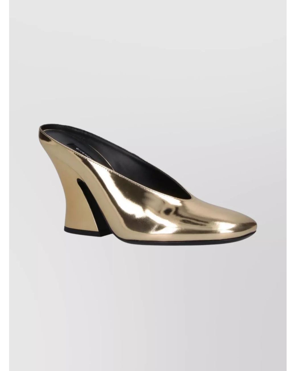 Givenchy Natural Leather Sculpted High-Heel Mules