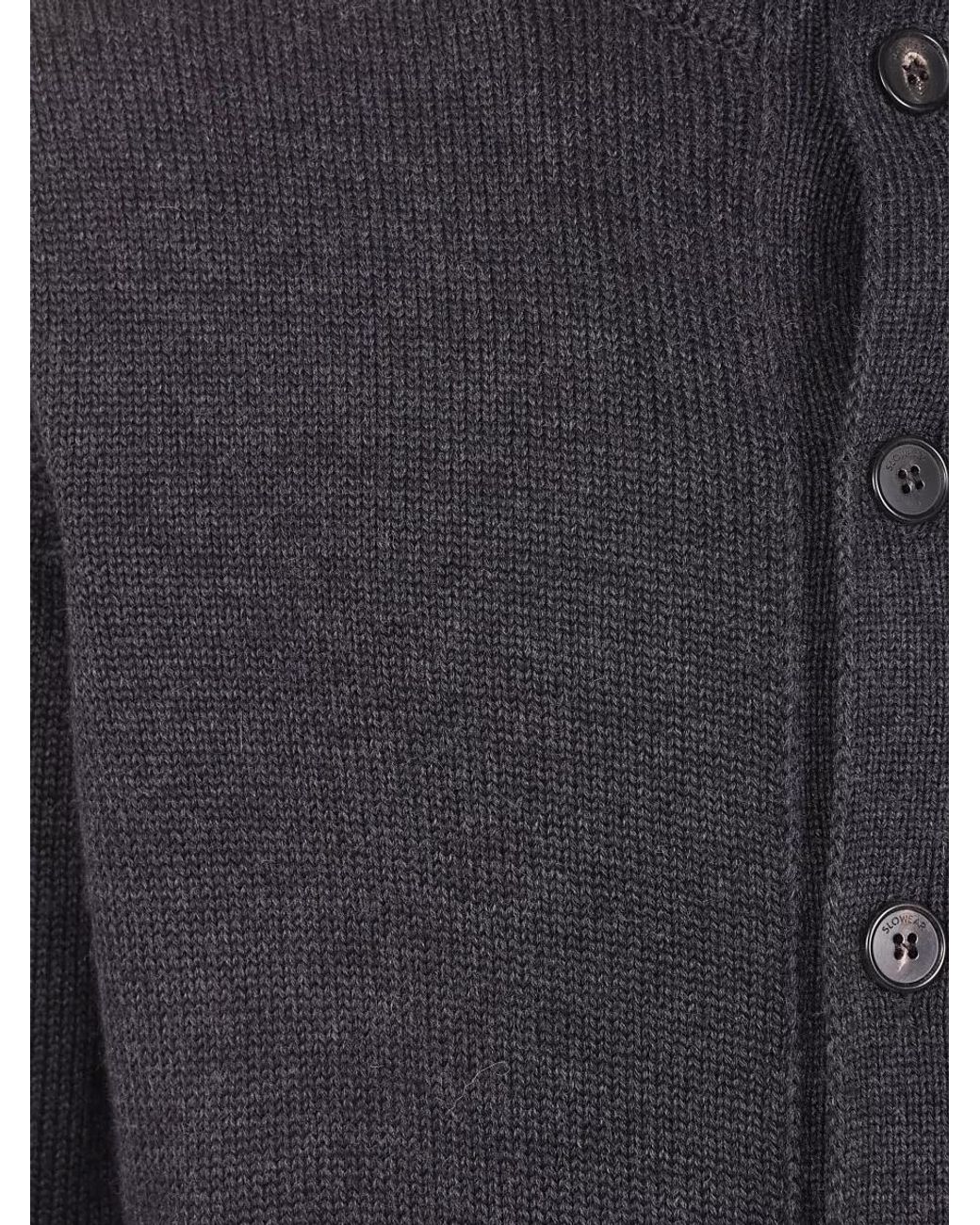 Zanone Blue Wool Turtleneck Cardigan for men