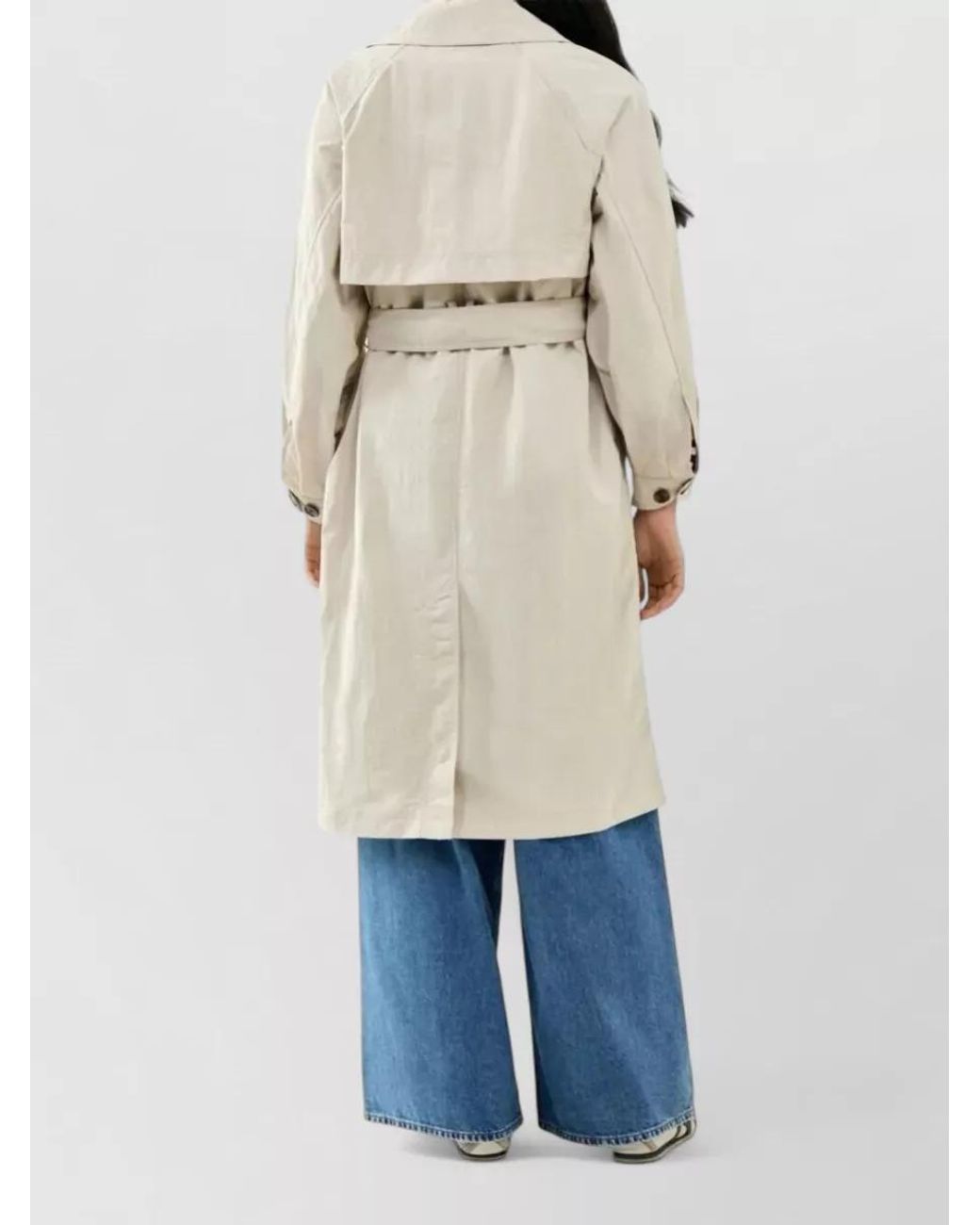 Barbour Natural Showerproof Double-Breasted Belted Trench Coat