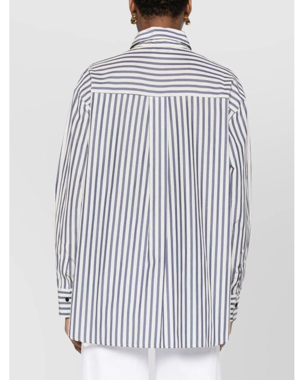 Forte_forte Gray Striped Shirt
