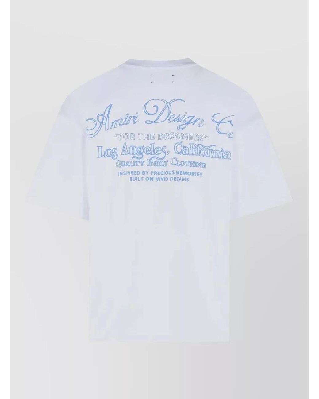 Amiri White Cotton Graphic Print Oversized T-Shirt for men