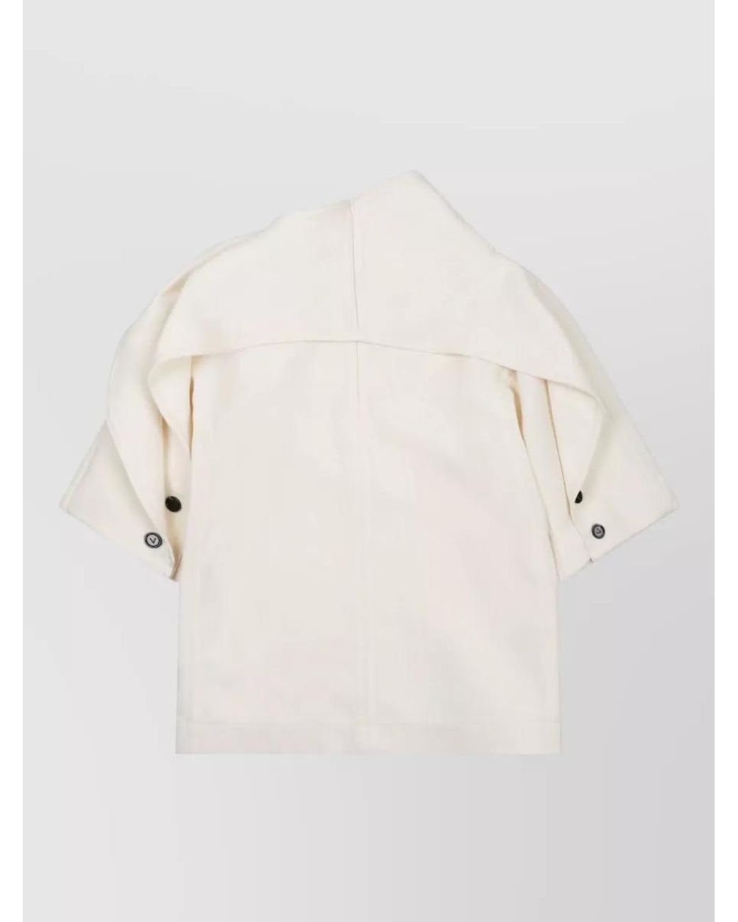 Bottega Veneta Natural Wool Cropped Jacket